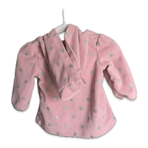 22- Carter’s Child of mine, pink sweater with dots, size 3months - Picture 2 of 2